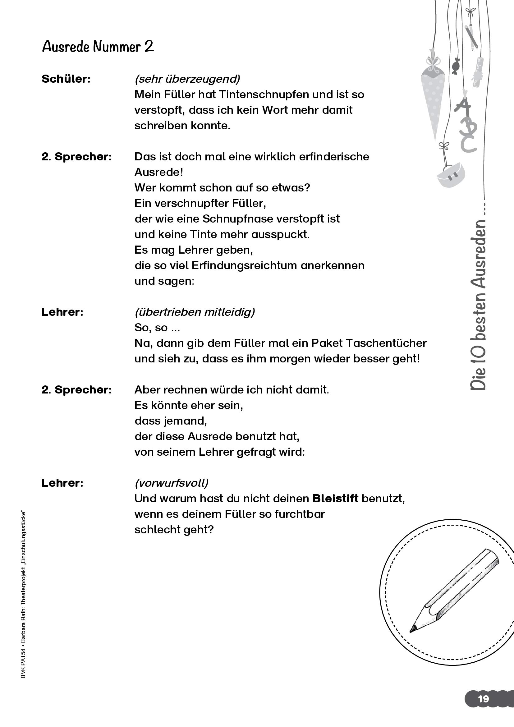 Theaterprojekt: Einschulungsstücke