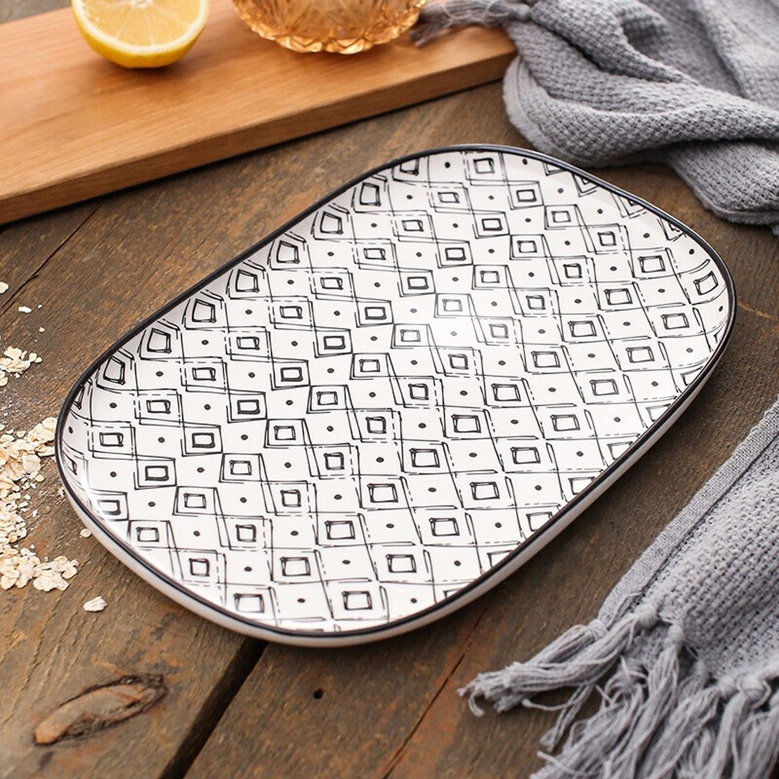 Nonstick forma do pieczenia zestaw naczyń do pieczenia ceramiczne naczynie do pieczenia zapiekanek naczynia do pieczenia ciasta patelnia do gotowania pieczenia patelni zestaw (3-częściowy zestaw) nieprzywierająca forma do ciasta (kolor: A)
