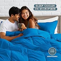 Vista 140 de Bare Home Comforter Set - King/California King Size - Ultra-Soft - Goose Down Alternative - Premium 1800 Series - All Season Warmth