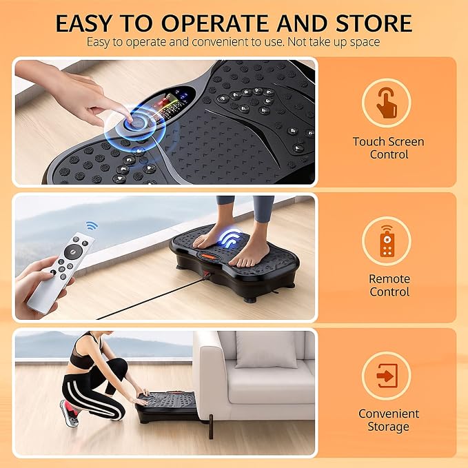 Máquina de ejercicio con plataforma vibratoria para drenaje linfático miniatura 3