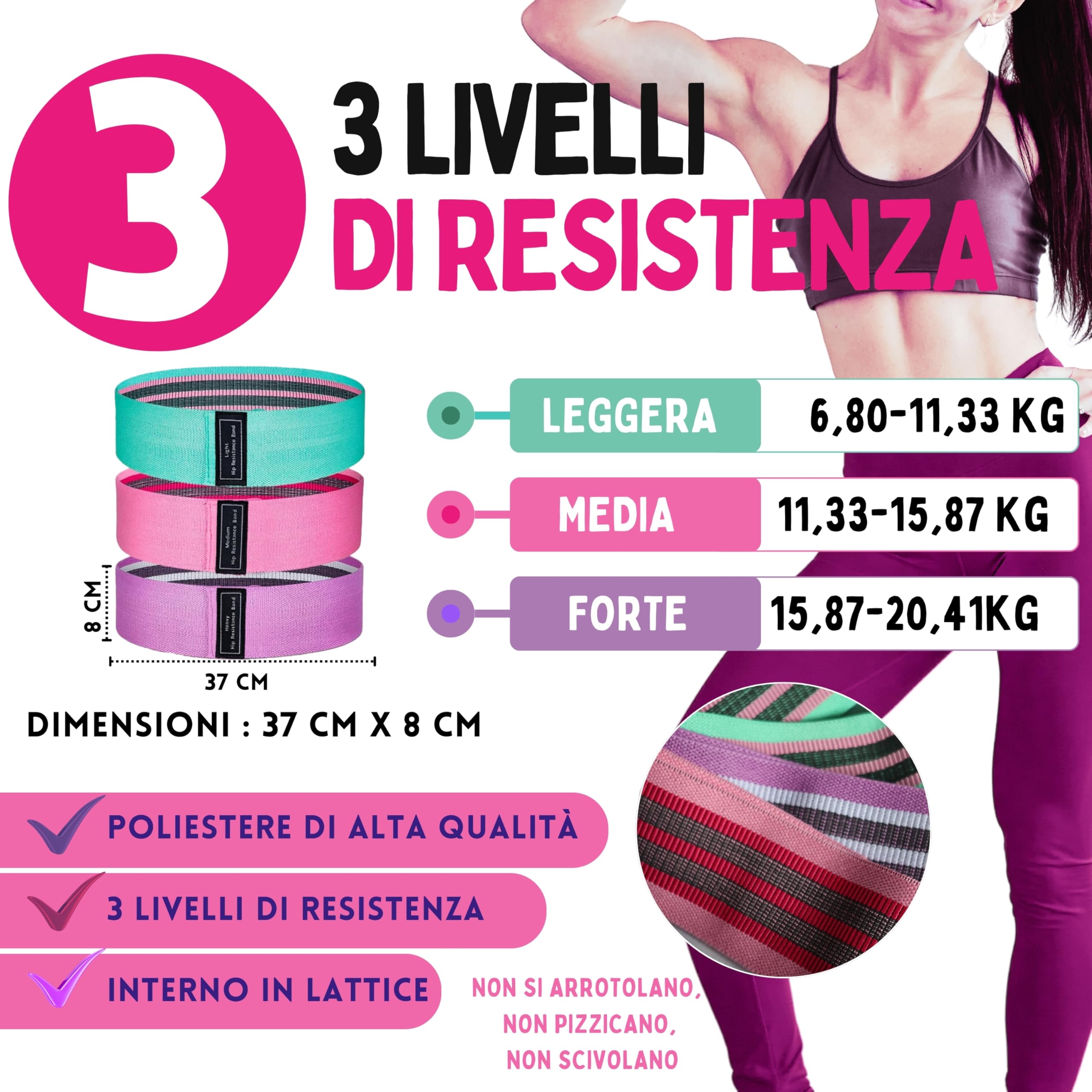 Kit Pilates a casa - Fasce elastiche per muscoli, nastro elastico, palla pilates, calzini yoga - esercizio fisico, sport e palestra a casa - regalo originale donna