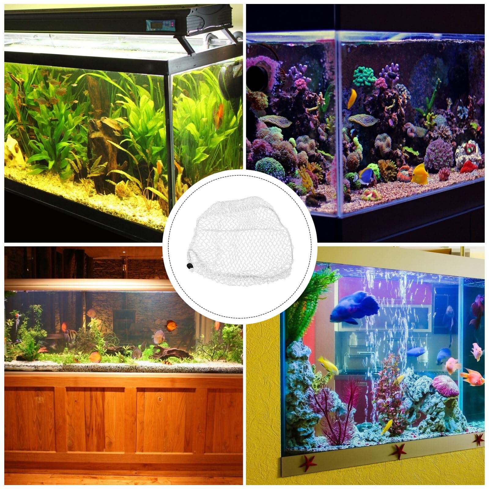 VICASKY Filet de Protection Anti-Évasion en Nylon pour Aquarium et Terrarium 35 x 50 cm