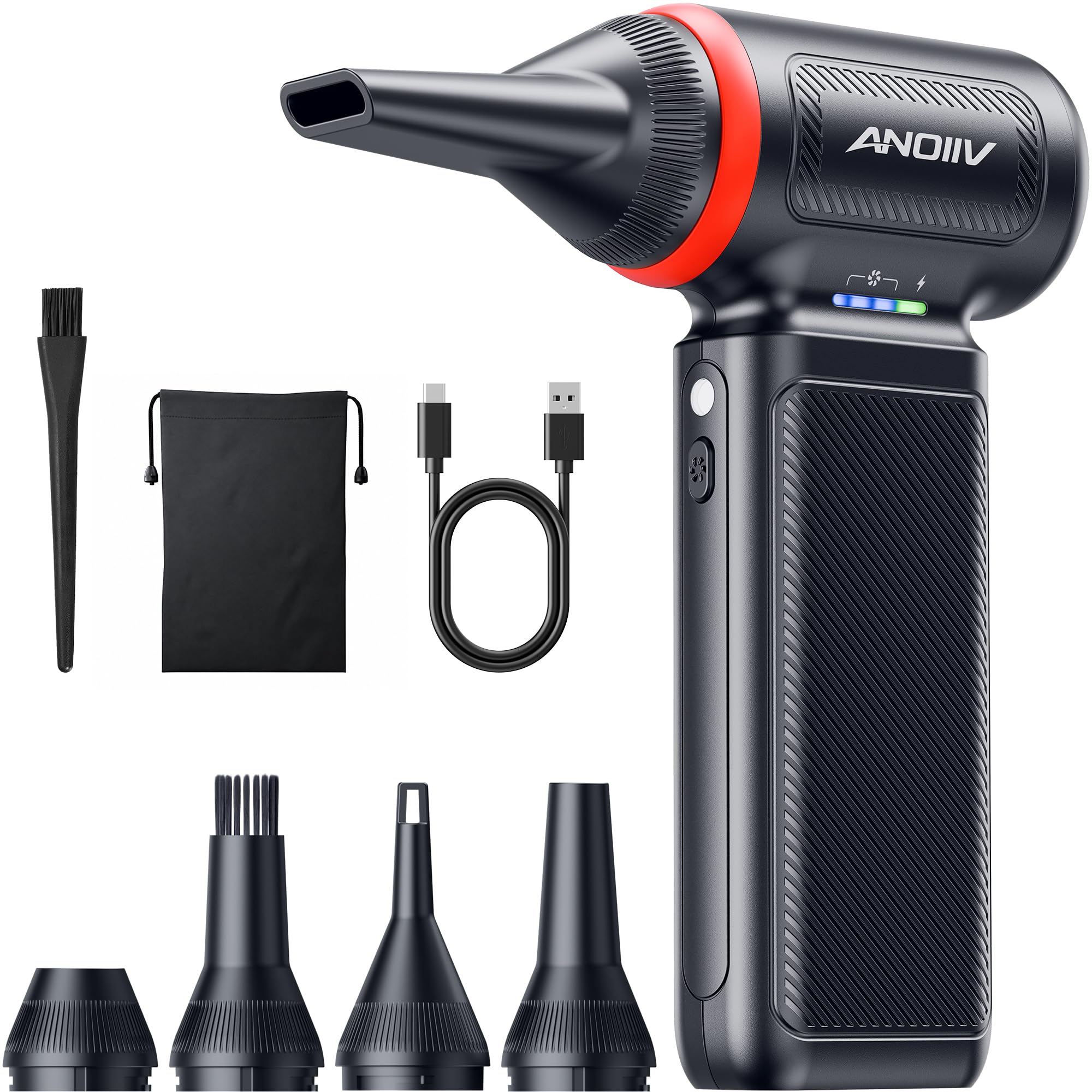 Electric Air Duster - 3 Speed, 5 Nozzles -12 Electric Air Duster - 3 Speed, 5 Nozzles -12