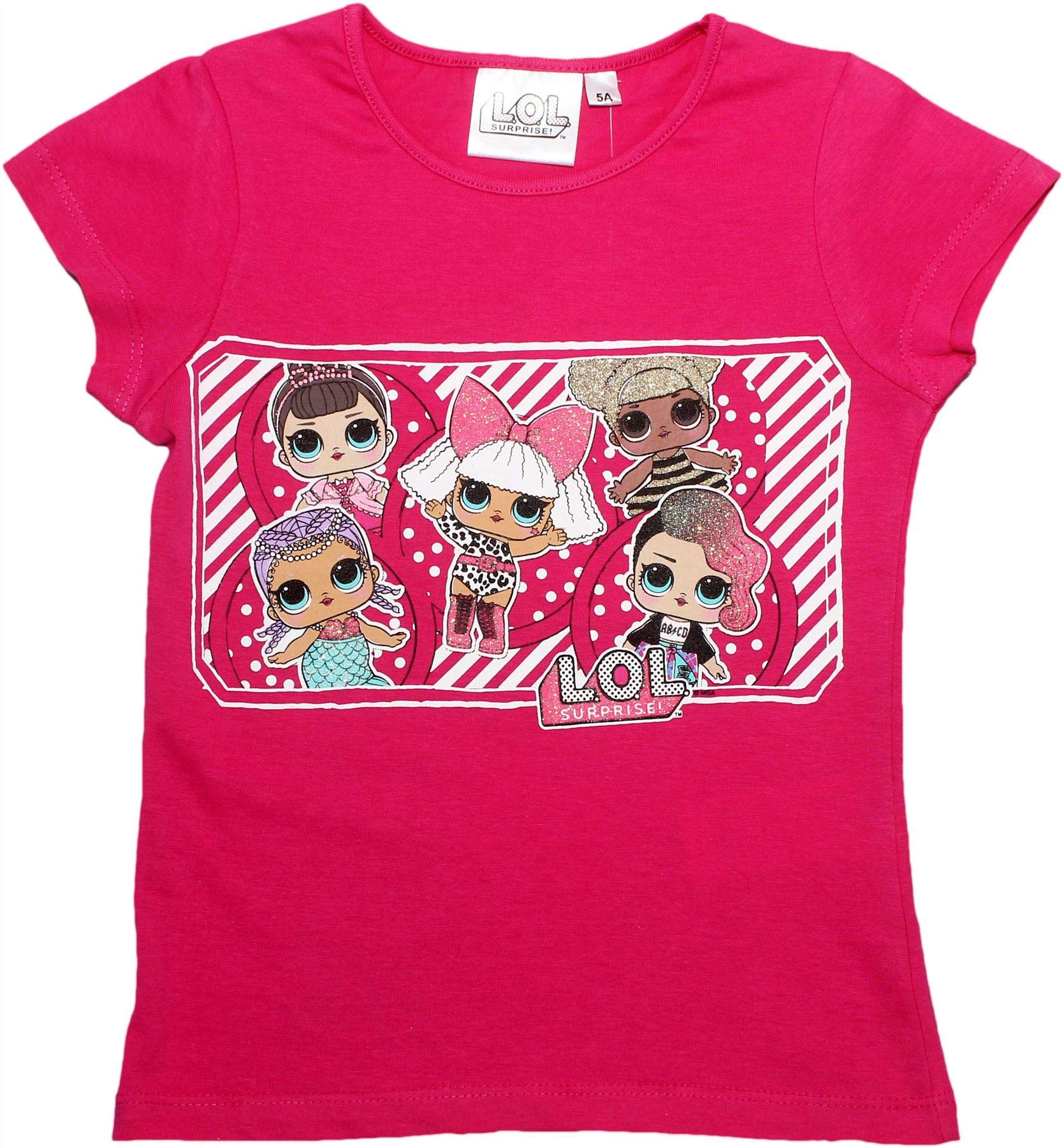Lol Surprise Doll Girls Childrens Music Short Sleeve T-Shirt