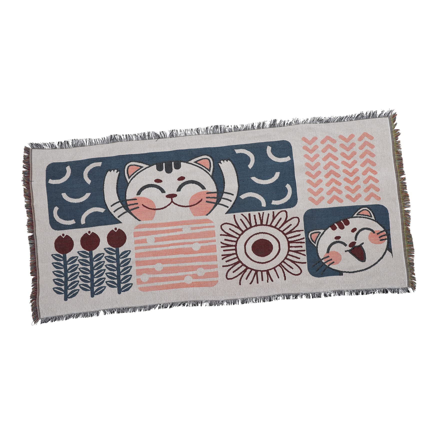 Couverture canapé style plaid décoratif au tissage noble et durable
