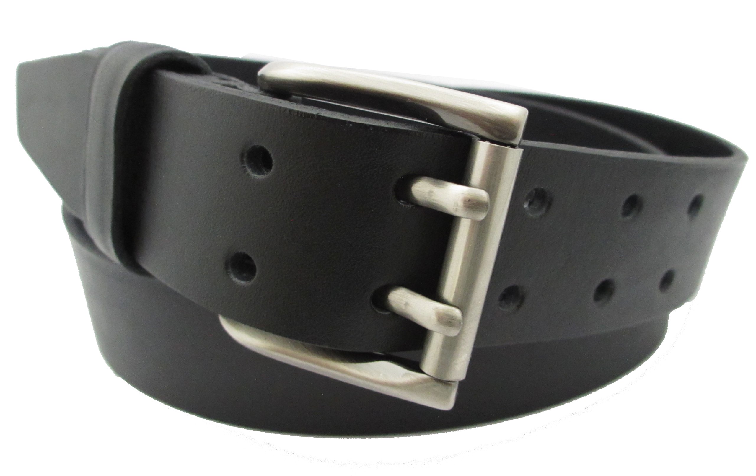 Men´s Wardrobe Essentials Genuine Quality Leather Belt - Double Prong Buckle - Handmade in Spain - Smart/Casual Style