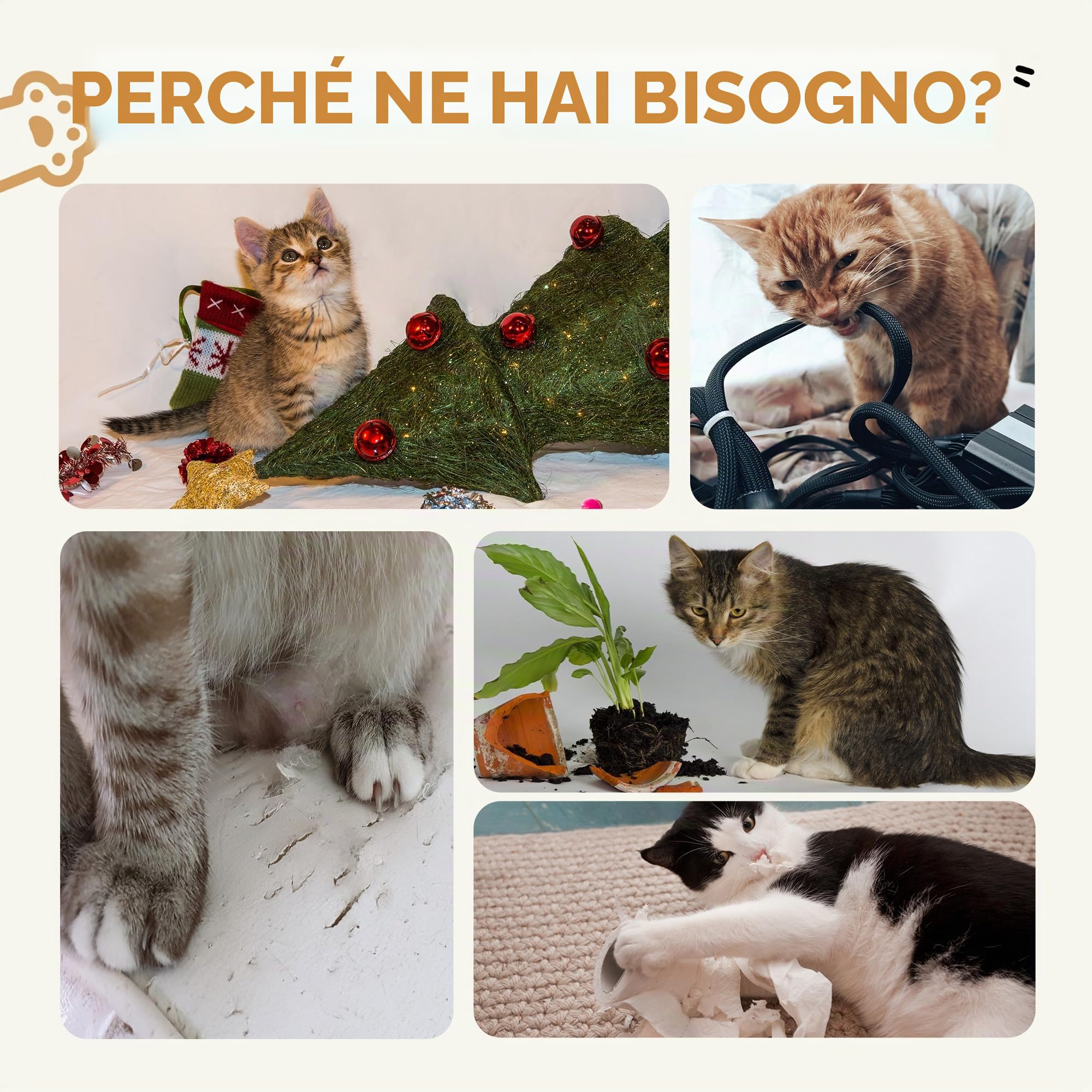 PawHut Gatto in cartone 2 in 1, tiragraffi per gatti con 2 aree di graffiatura, erba gatta, rampa e scaletta, per interni, 67x66x57 cm, marrone