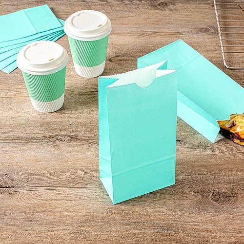 Vista 46 de Restaurantware Bag Tek - Bolsas de almuerzo desechables de 2 libras, 100 bolsas resistentes para llevar, parte inferior plana, ideal para Blanco