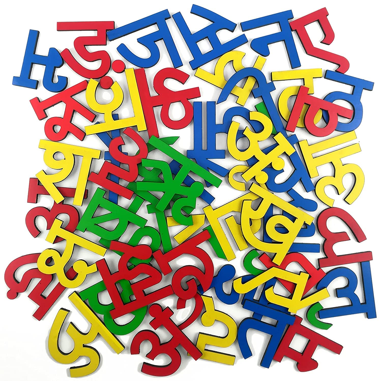 Stonkraft Wooden Hindi Alphabets and Matras