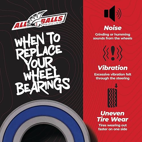 Miniatura 3 de All Balls Racing 25-1393 Kit de rodamientos de rueda trasera compatible con/repuesto para Kawasaki KLV1000 (Euro) 2004-05, Suzuki DL1000 V-Strom