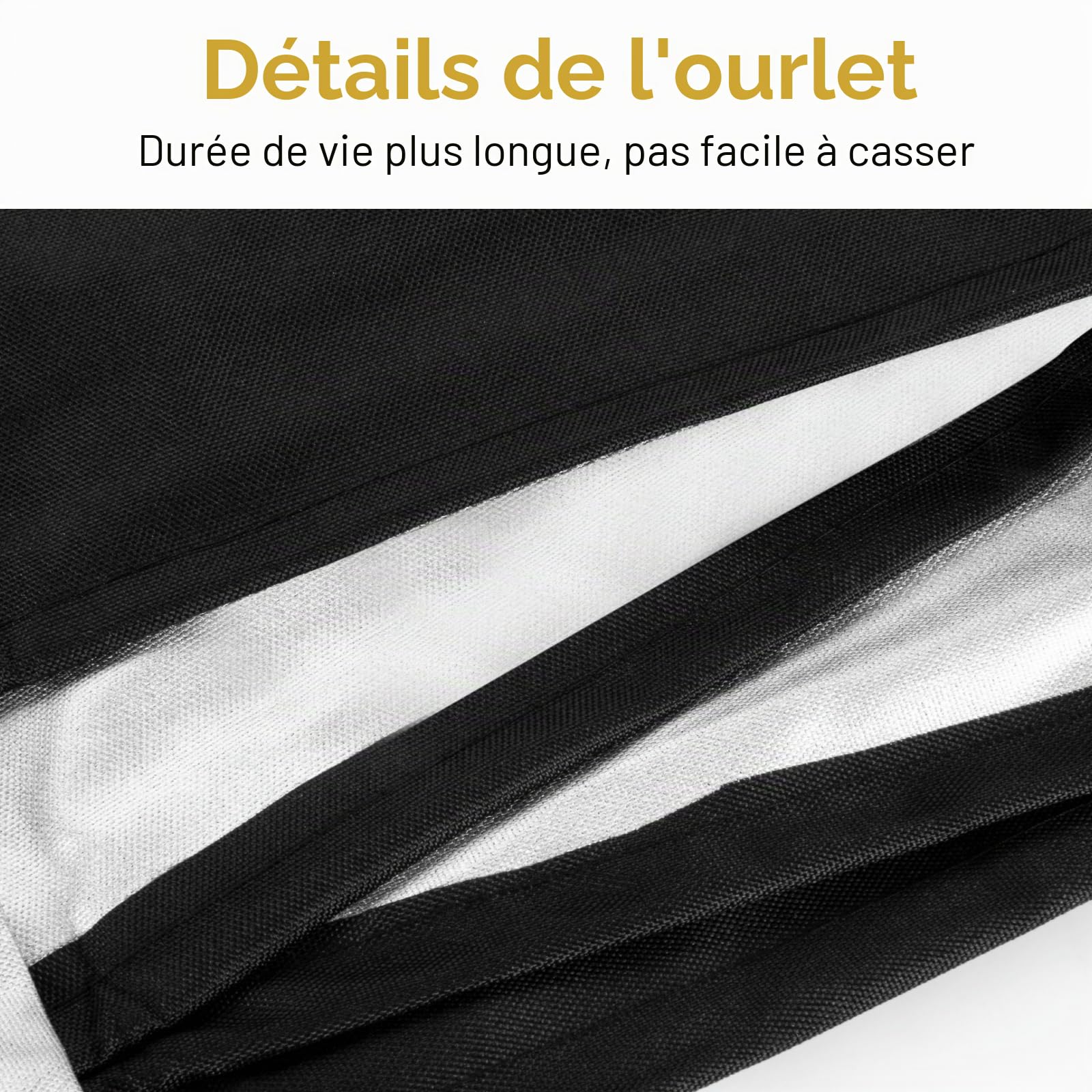 Housse de protection robuste pour piano à queue 600D imperméable à l'eau, à la poussière, à la crème solaire et aux rayures – Housse de piano (S-162,9 cm)