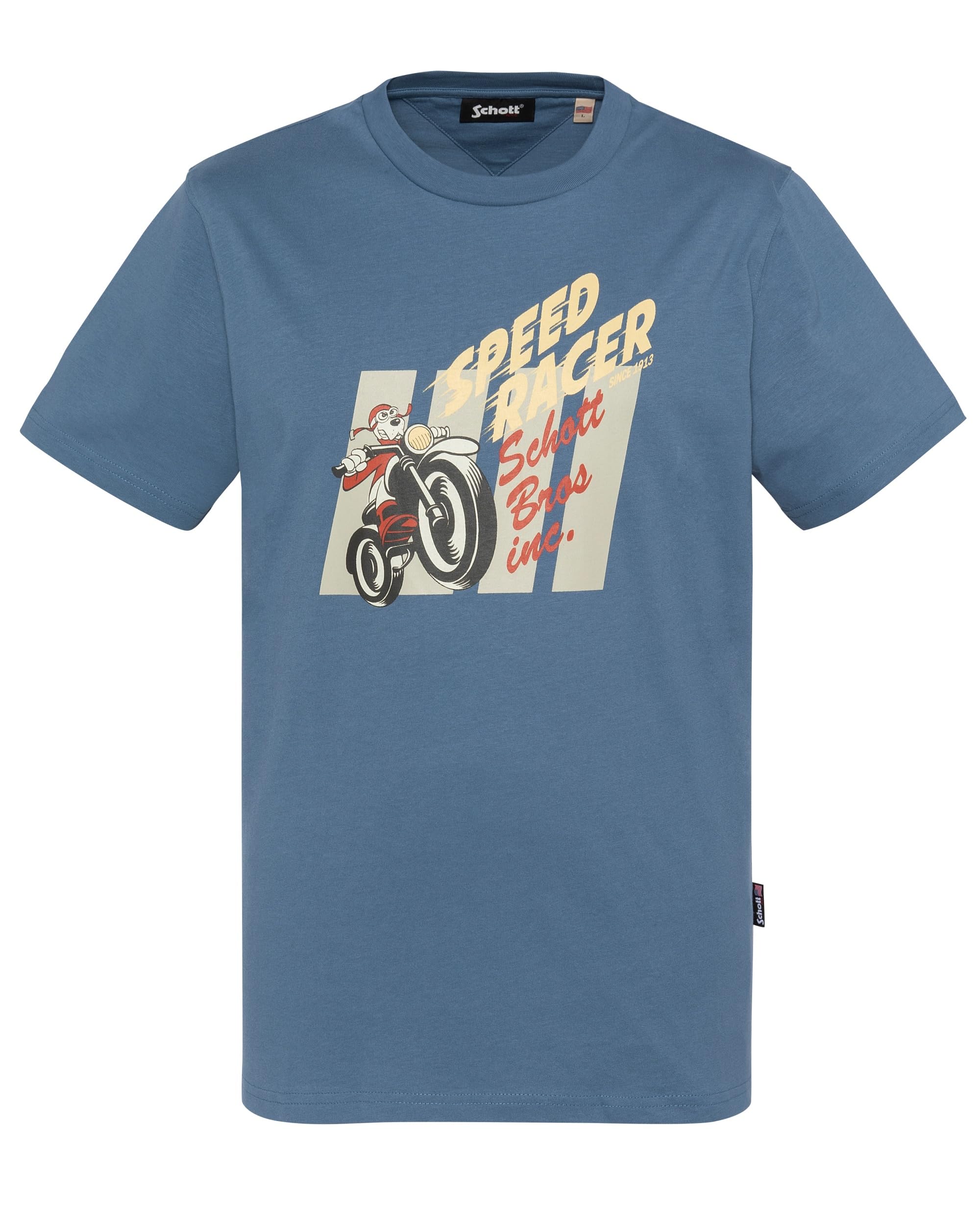 Schott Nyc Men's Blue Tsswoope T-Shirt, Xl
