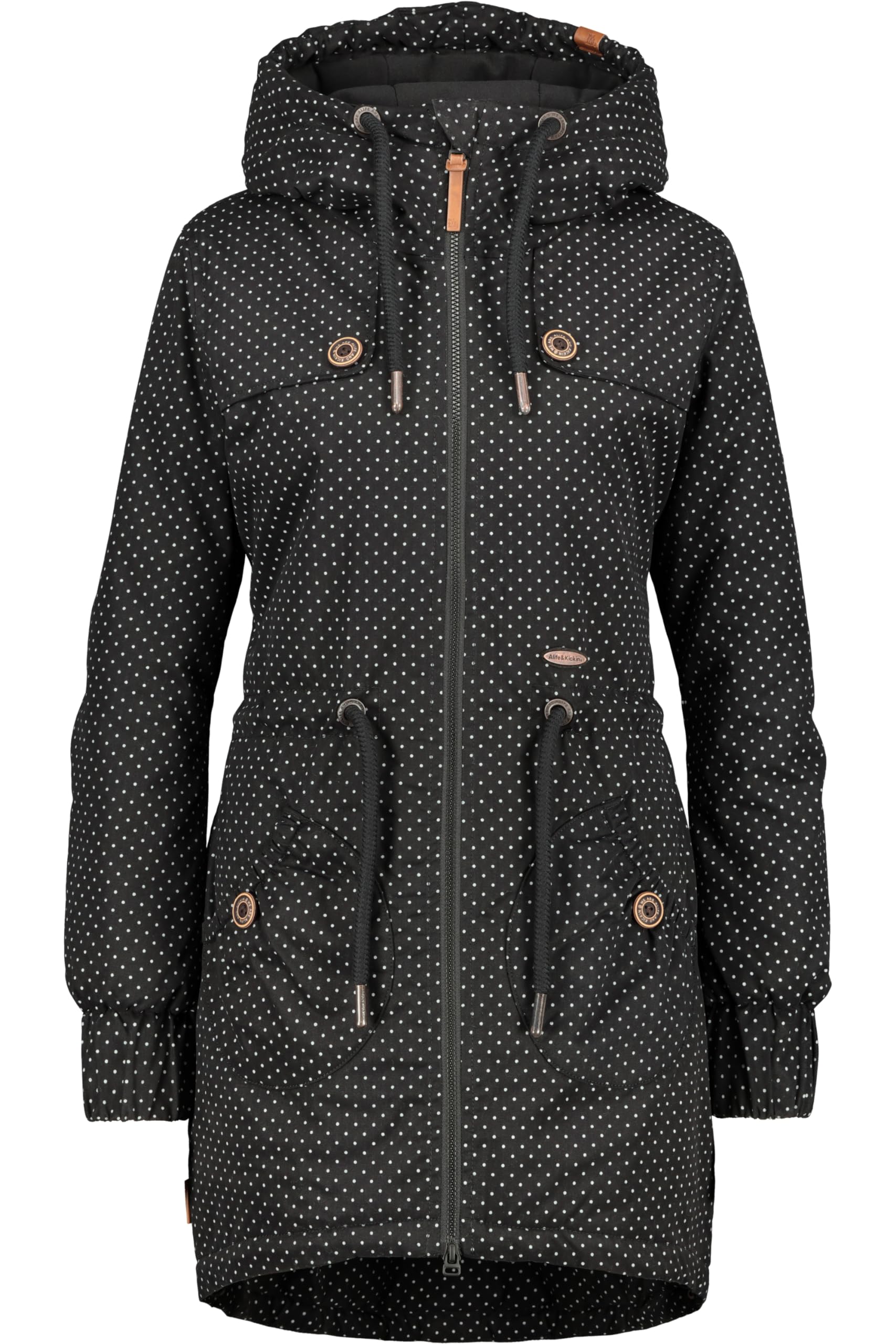 ALIFE and Kickin Jacke Parka Übergangsjacke Damen Long Mantel CharlotteAK A Coat