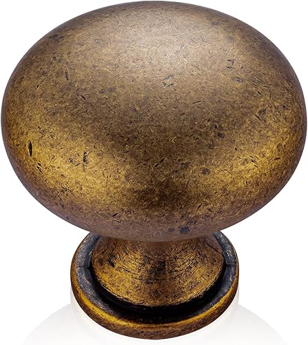 Miniatura 10 de Paquete de 2 tiradores de gabinete de latón antiguo, manijas de cajón de barra central de agujero de 6-14 pulgadas para armarios de cocina,