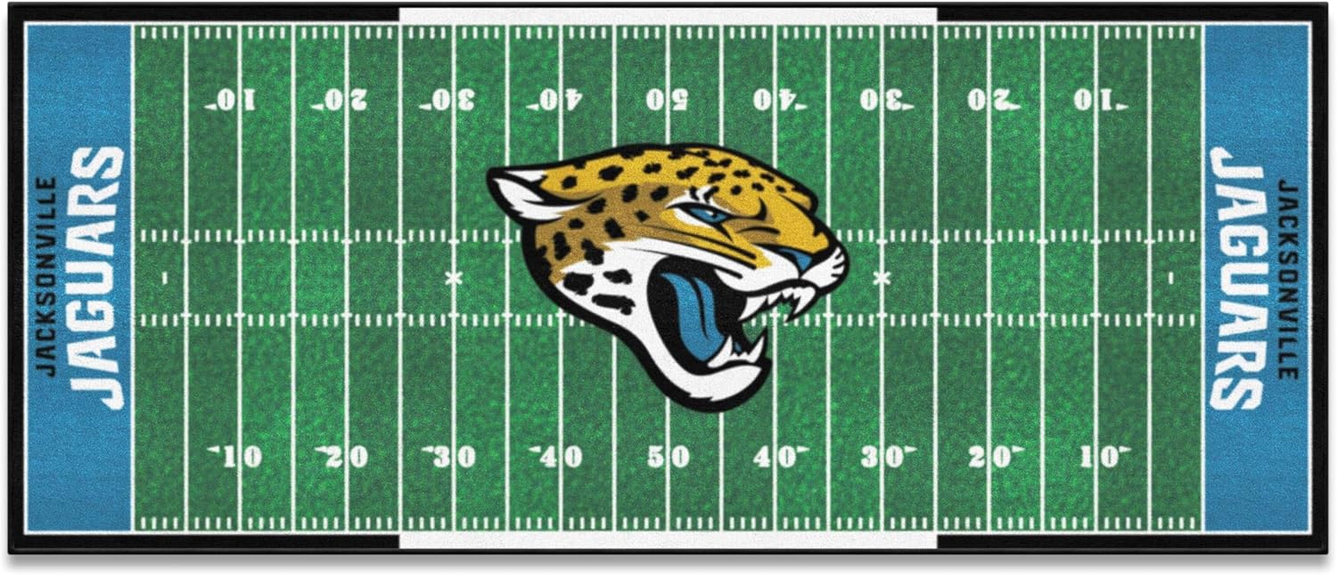 FANMATS 7355 NFL - Jacksonville Jaguars Field Runner Rug - 30in. x 72in.