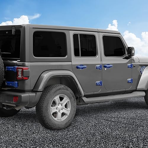 Miniatura 6 de JeCar Kits de molduras exteriores Cubiertas de bisagras de puerta y capó, manijas de puerta, rejillas de ventilación lateral, bisagras de puerta