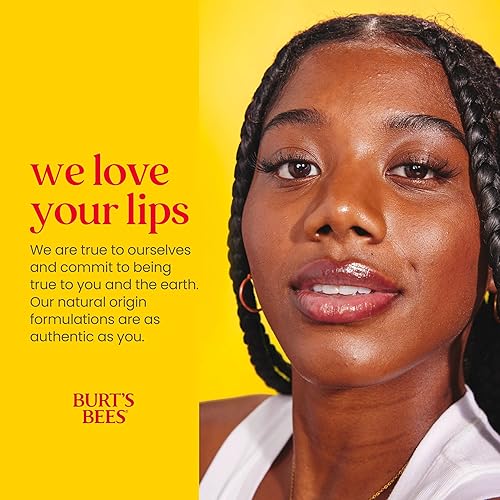 Vista 6 de Burt's Bees - Bálsamo labial, protector labial hidratante, para hidratación durante todo el día, 100 % natural, Tropical, piña, bayas con agua
