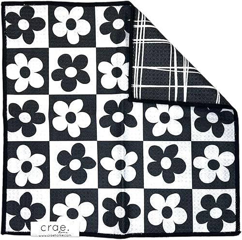 crae. Paños de microfibra reversibles 12x12 – Superabsorbentes, secado rápido, tejido de gofre – Paños de limpieza sin pelusa y sin arañazos para