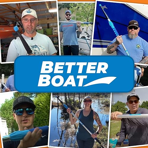 Miniatura 4 de Ganchos para barco para acoplamiento, poste de gancho telescópico para barco, poste de empuje para palo de acoplamiento de barcos, adaptadores de