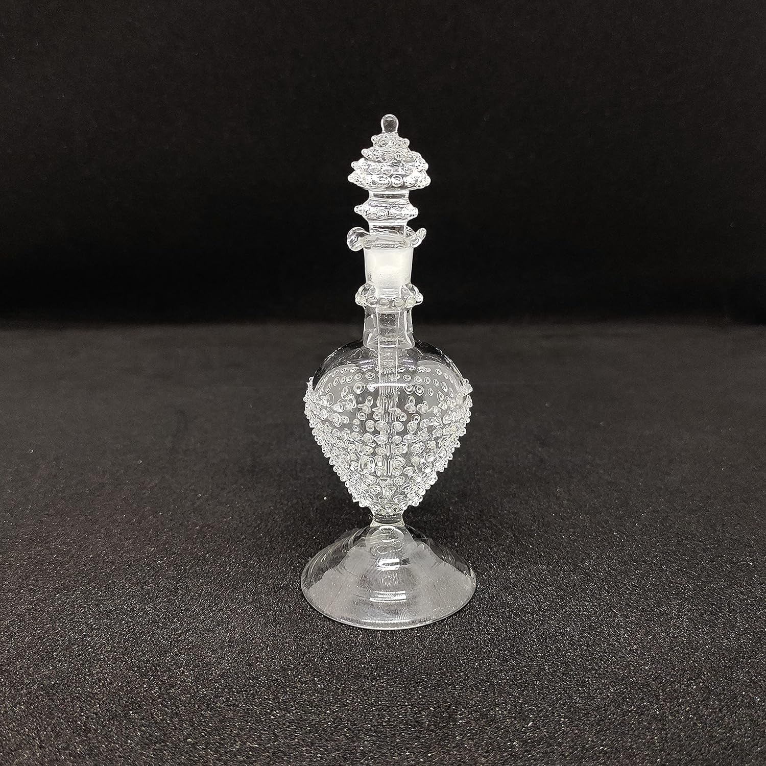 Attardani for Pooja Room, Aroma Crystal Empty Fancy Attar Bottle with Cap for DIY Perfume, Essential Oils, Blends, Rose Water (Combo of 4)