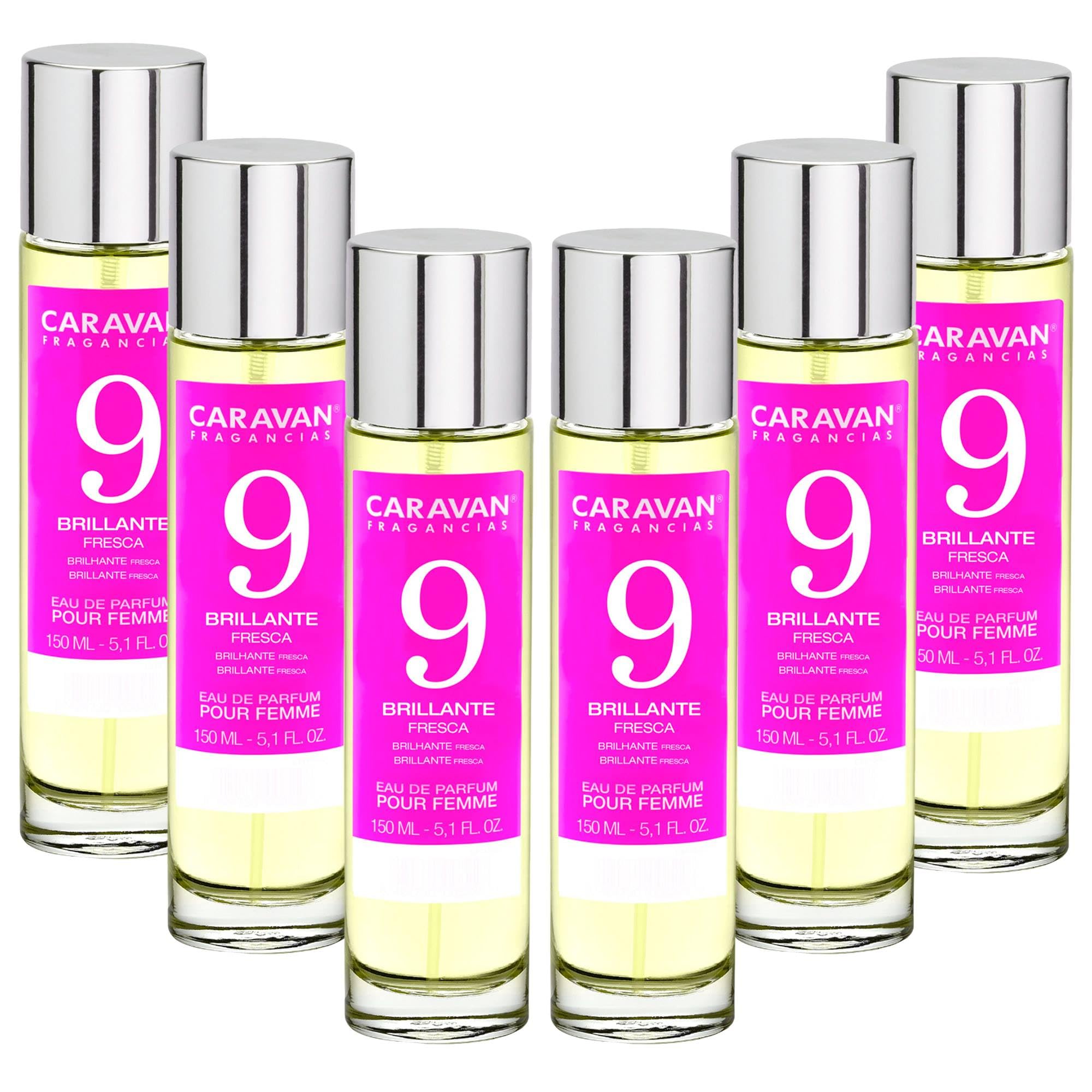 Set de 6x 150ml Caravan perfume de mujer Nº9