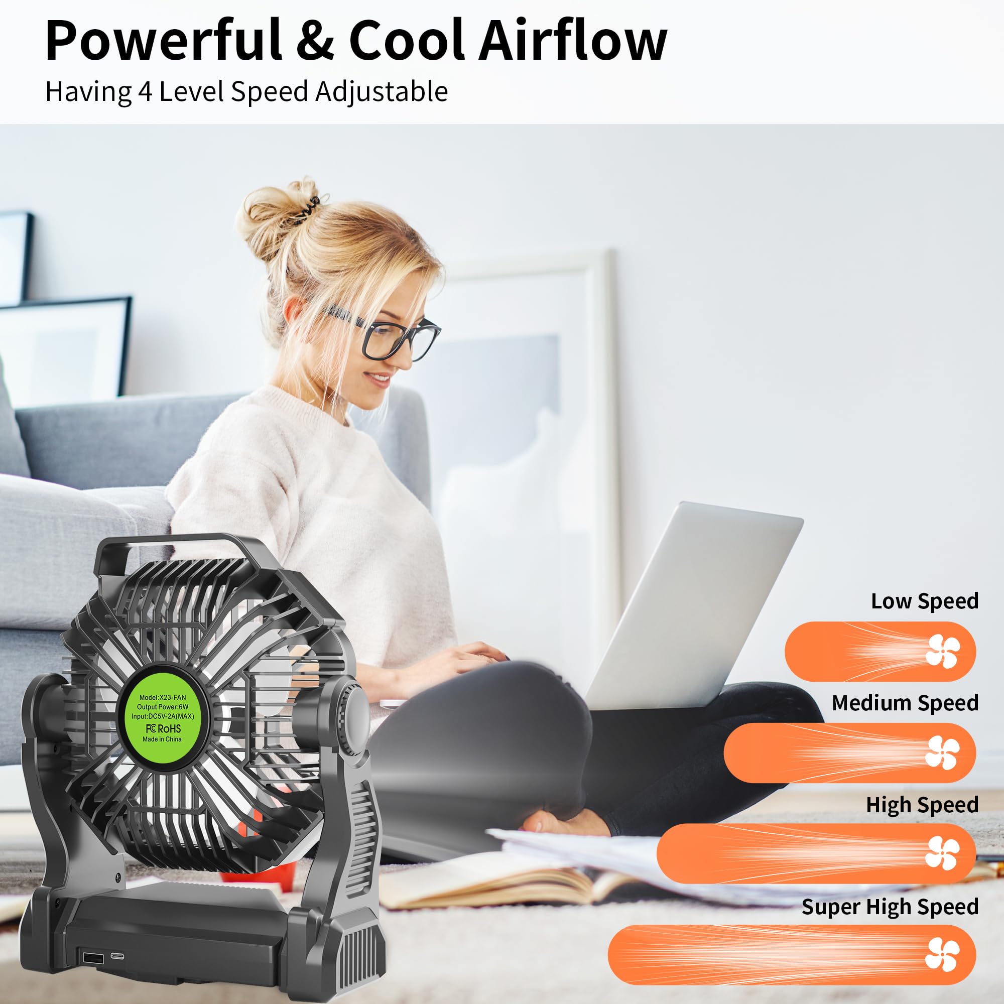 powerful camping fan