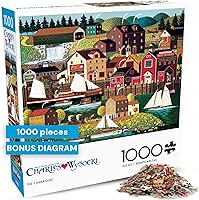 Vista 23 de Buffalo Games - Rompecabezas de 1000 piezas Charles Wysocki Hound of The Baskerville, fabricado en Estados Unidos, tablero reciclado premium