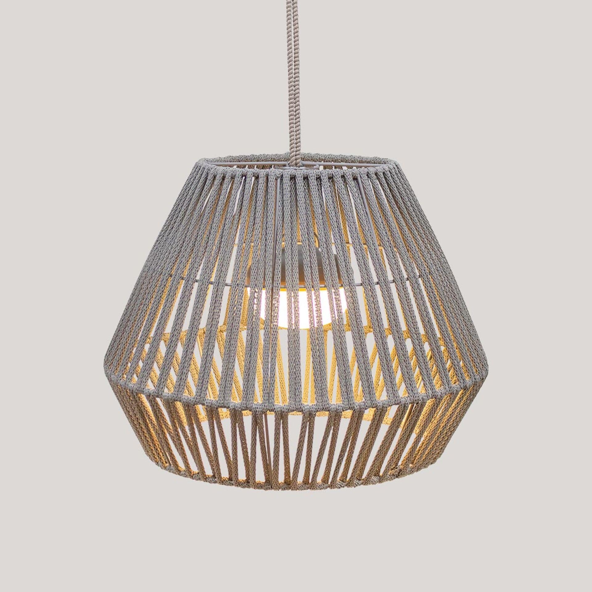 Conta 30-Hängeleuchte für den Außenbereich, Höhe 30,5 cm, Taupe