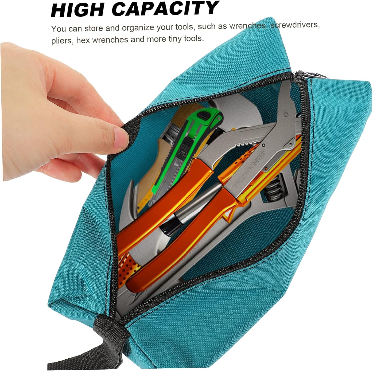 6 Piece Small Tool Pouches with Hand Strap Oxford Cloth image 3
