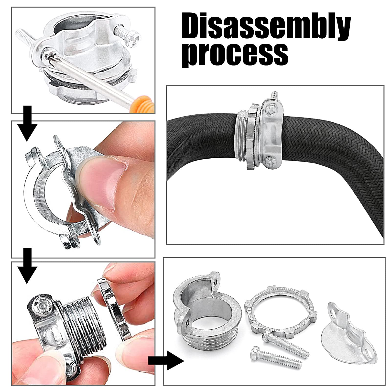 24PCS 1/2" Clamp Type Cable Connectors for Non-Metallic NM Cable — Amazon image 5