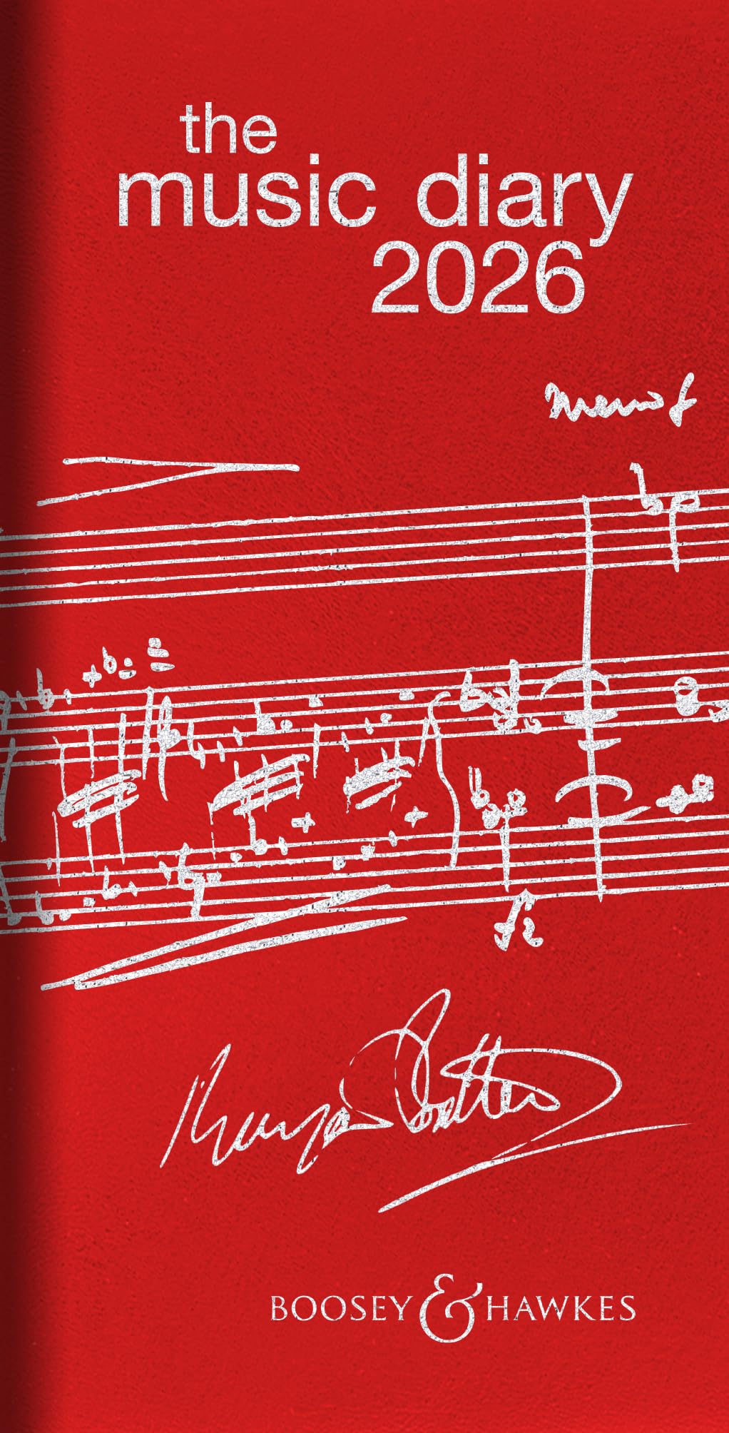 Boosey & Hawkes Music Diary 2026 - Red (BH 15159)