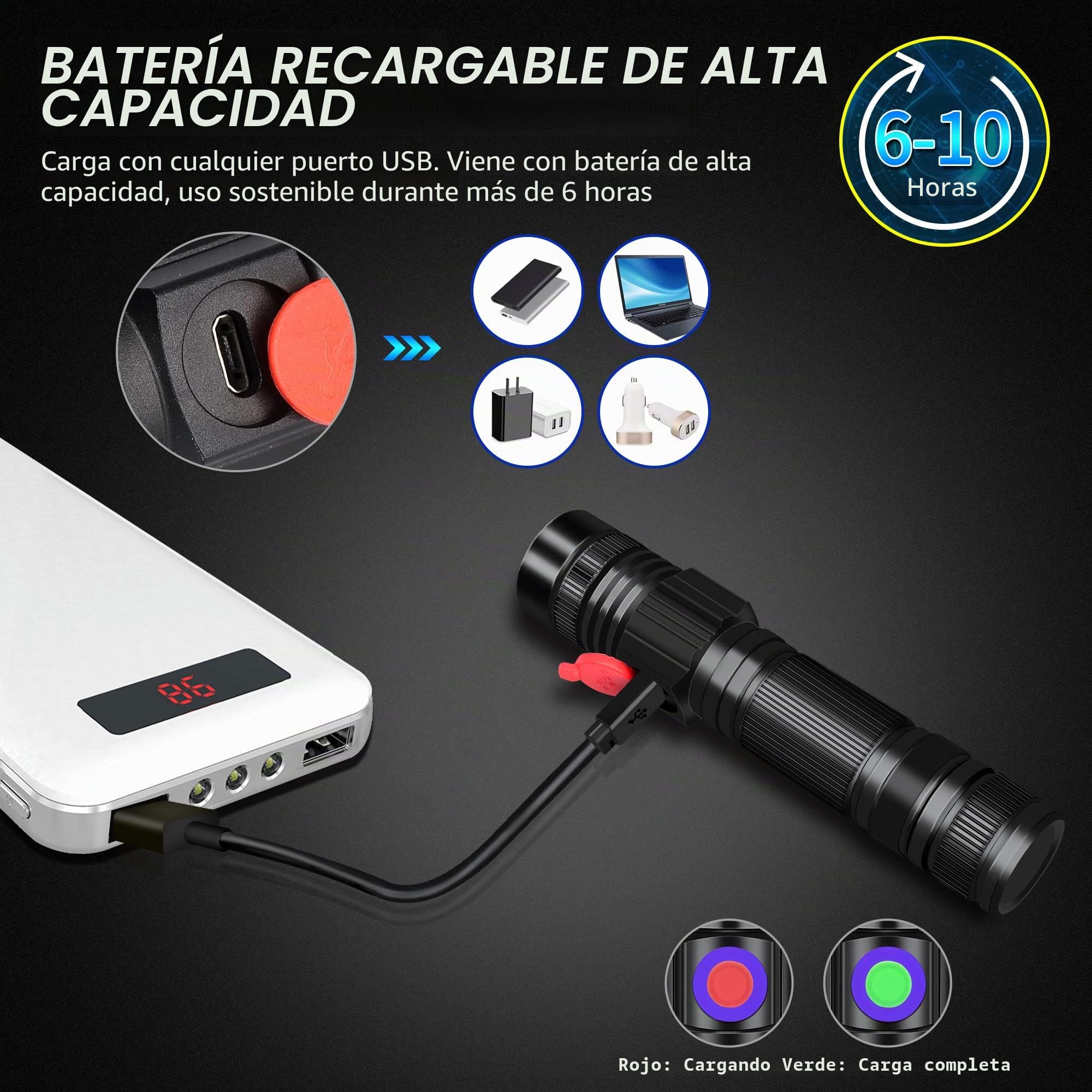 DARKBEAM Linternas UV Ultravioleta 365nm y 395nm Recargable Linterna Luz Negra, Lámpara de Wood LED Mini Portátil con Clip, Detector para Tiña de Mascotas, Orina, Gemas, Curado de resina, 2 paquetes