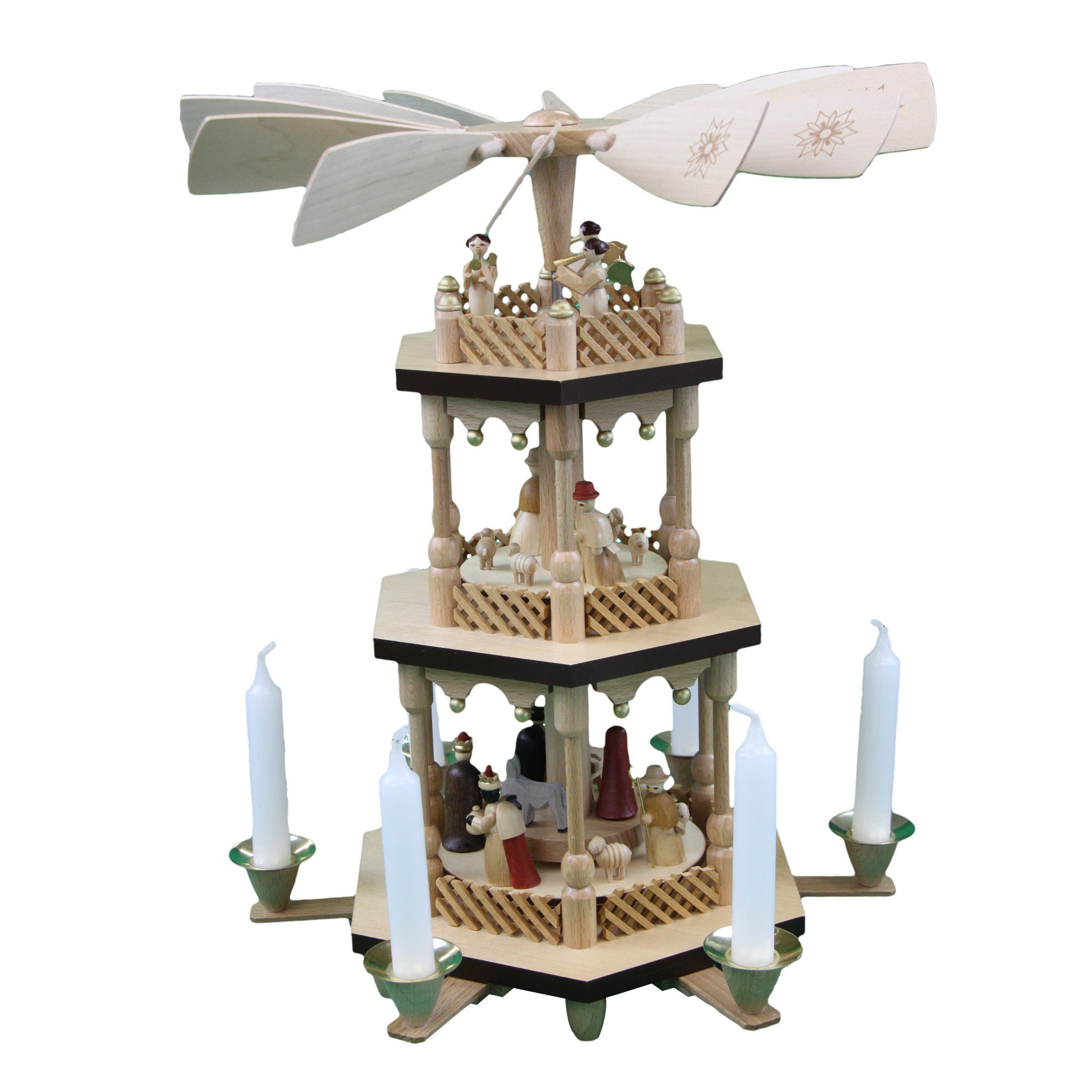 Pyramide 13721 Richard Gaufer Noël le cadeau en bois traditionnel idéal