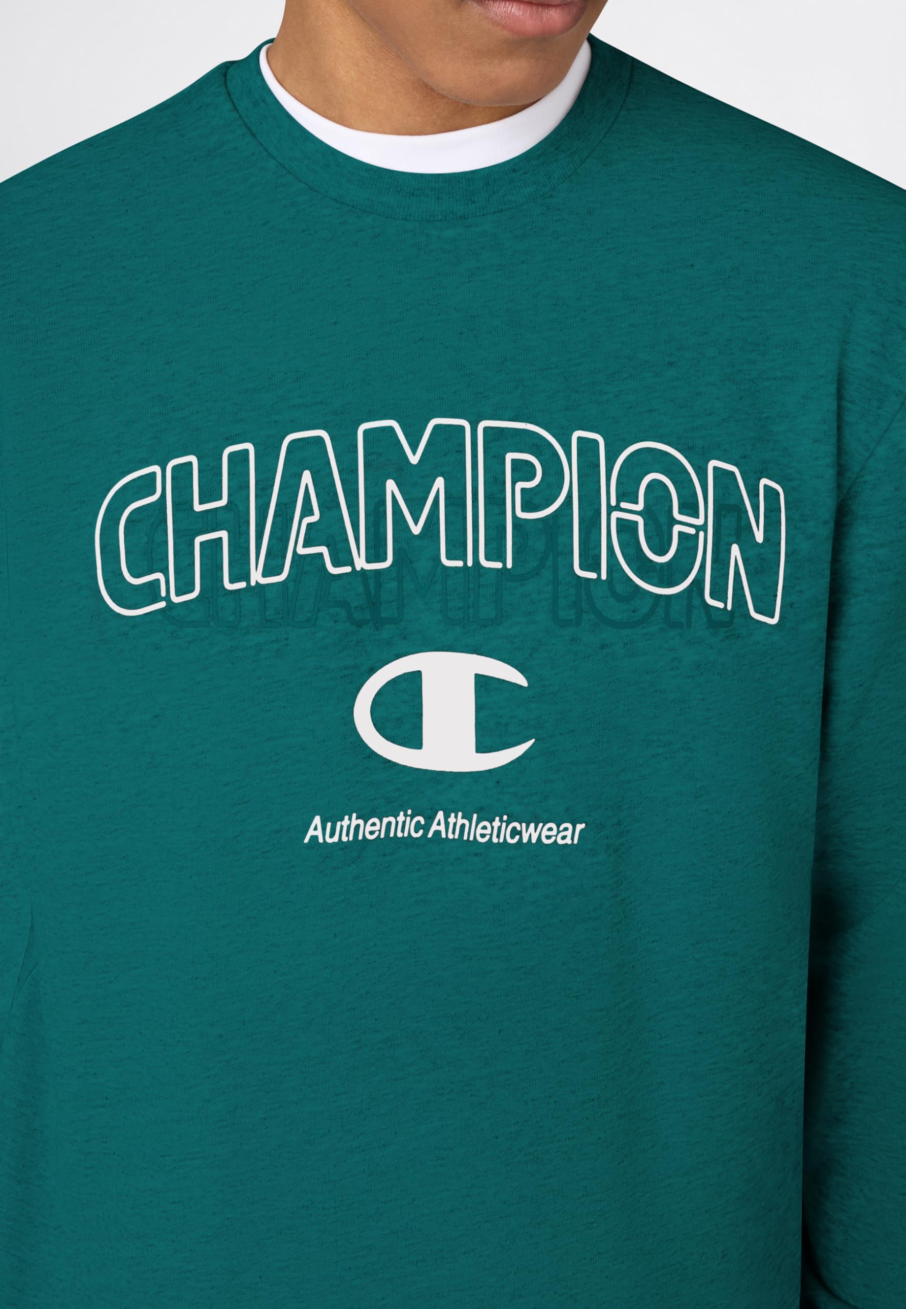 Champion Men-Graphic Crewneck Sweatshirt Maglia di Tuta Uomo