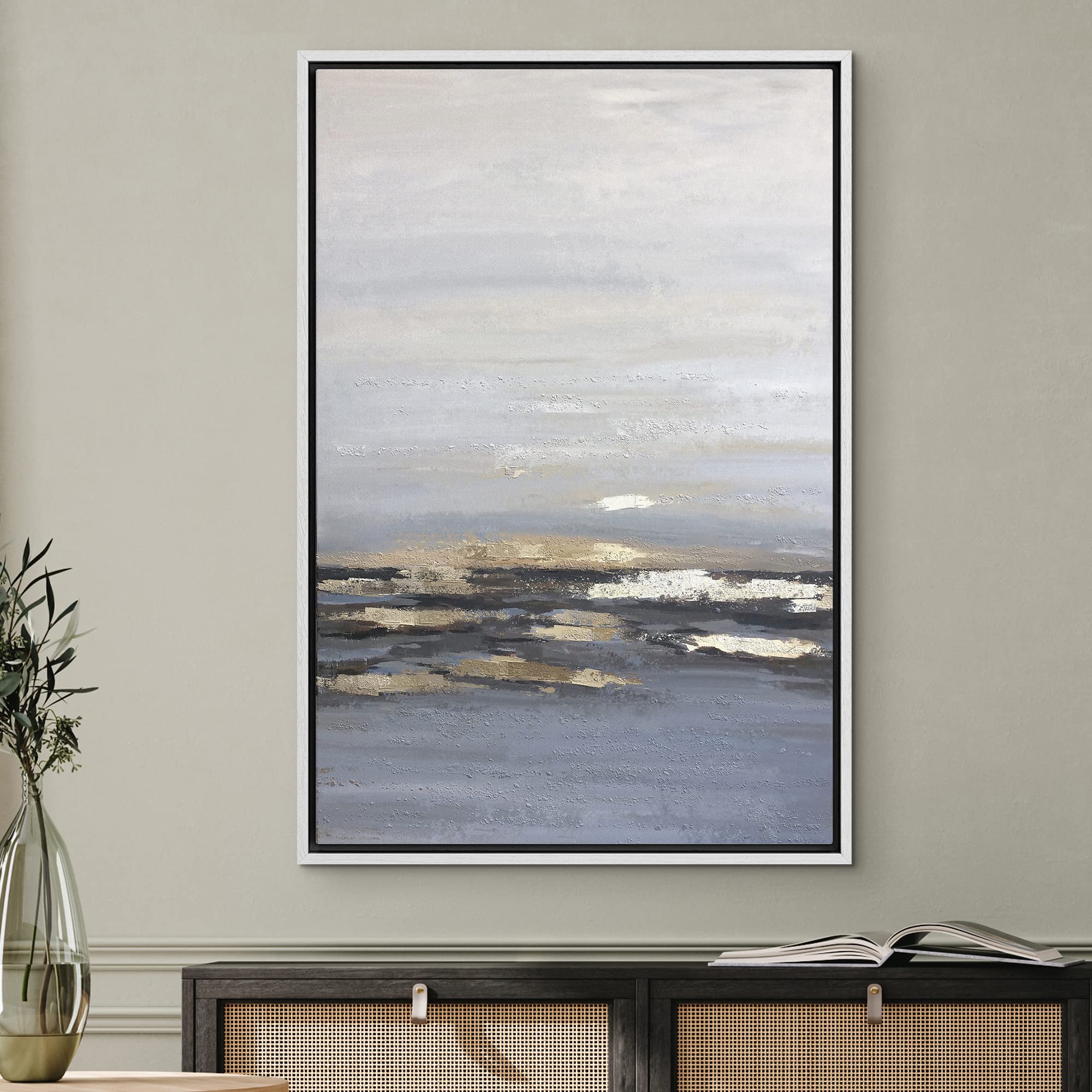 Amazon.com: SIGNWIN Framed Canvas Wall Art Abstract Texture Canvas