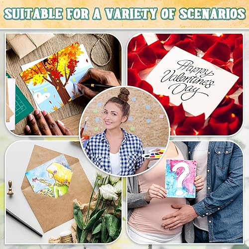 Miniatura 6 de 100 piezas de papel de acuarela de 140 lb300 GSM, papel de pintura de arte pesado para colorear de agua blanca para niños, dibujo, acuarela,