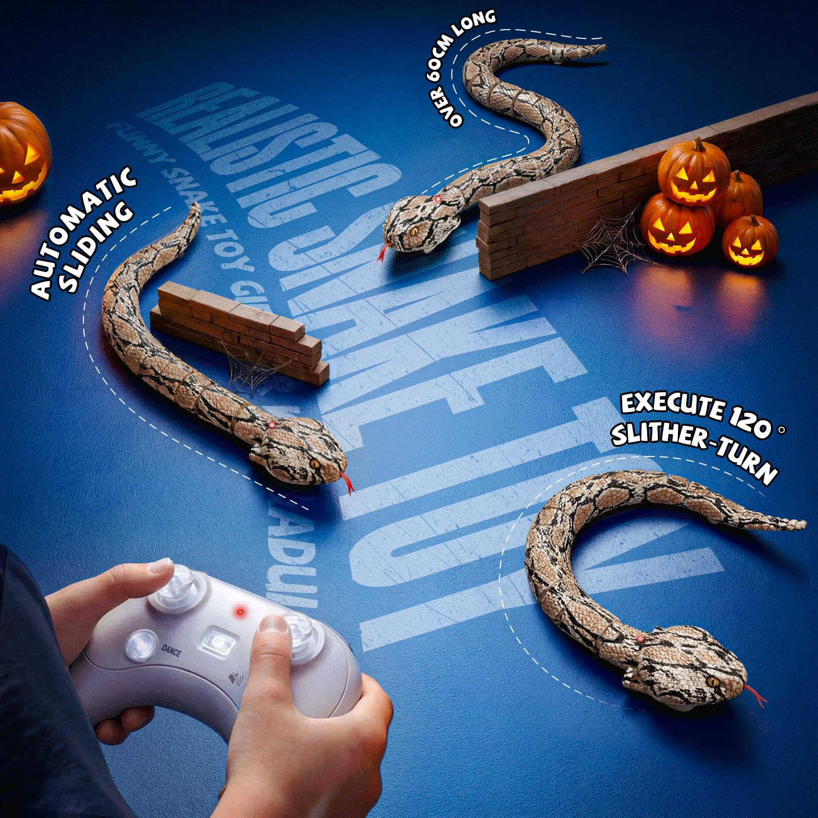 Amazon.com: Veeniix Amphibious Remote Control Rattlesnake Toy