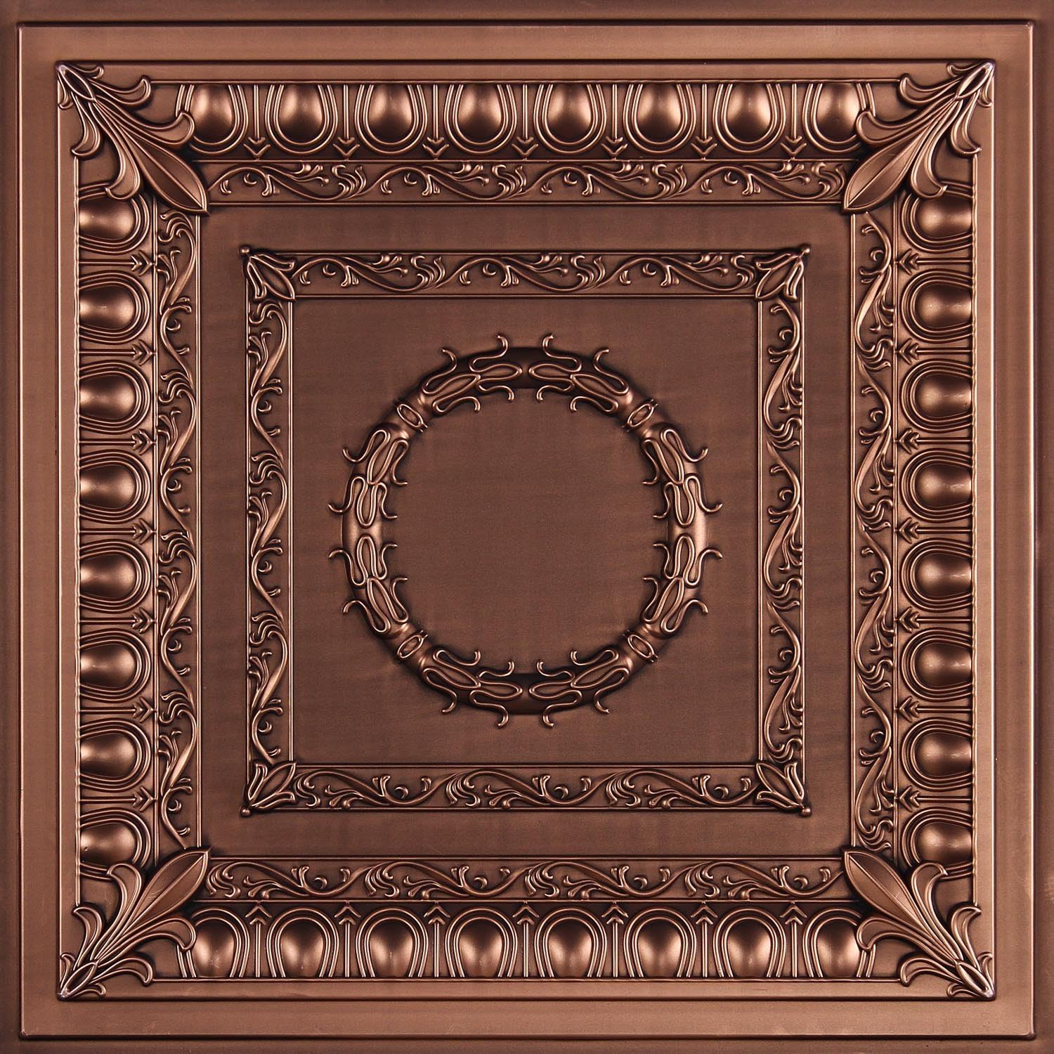 Regal Ceiling Tile (24" x 24") Single Tile (Antique Bronze)