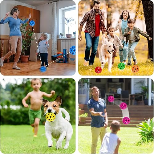 Vista 4 de Super Bouncing Ball- Crater Texture High Bounce Sensory Toy, Easy to Grip and Catch，Anxiety Relief Fidget Ball & Unique Children's Gift 2