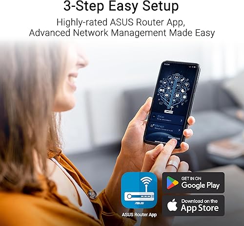 Miniatura 10 de ASUS RT-BE55 WiFi de doble banda 7 (802.11be) Router inteligente AiMesh extensible, 3600 Mbps, puerto 2.5G, hasta 3 SSID para dispositivos IoT,