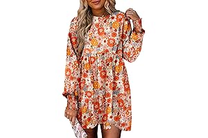 Flowy Floral Print Dress: Embrace Fall's Feminine Charm