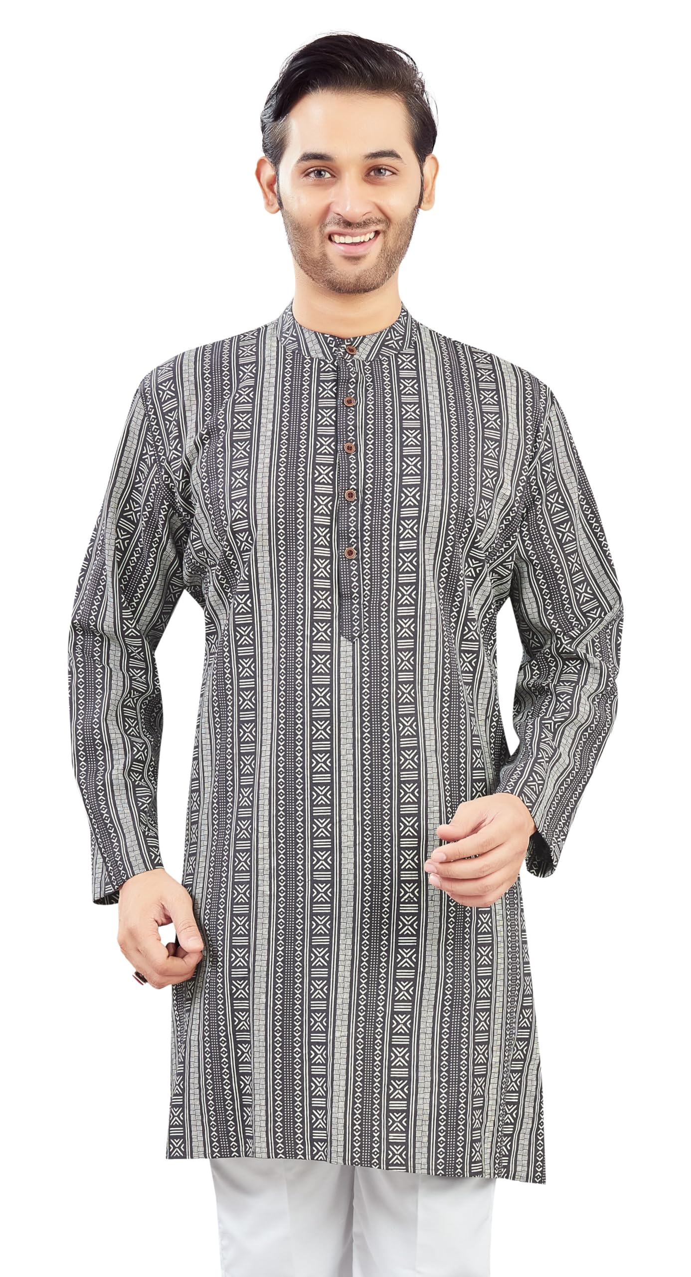 studio shringaar Men's Cotton Relaxed Fit Straight Kurta-picture-48