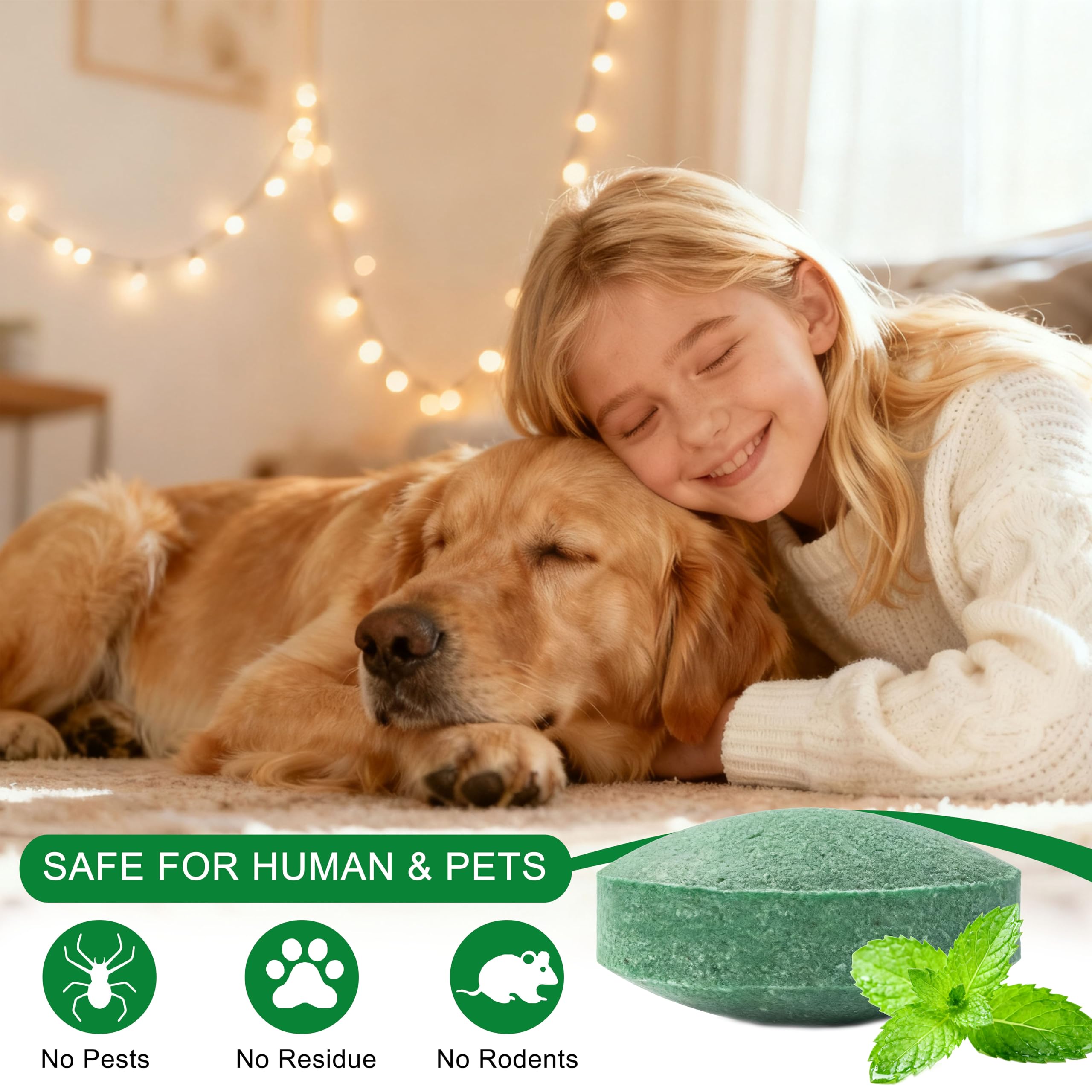 Mouse Rodent Repellent, 24 Pack Natural Rodent Repellent Balls Peppermint Oil for Mice, Mouse, Rats, Squirrel, Indoor/Outdoor Pest Control for Home, Kitchen, Garage, Garden, Caravan view 3