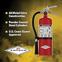 Amerex B500 5lb ABC Dry Chemical Fire Extinguisher 2-Pack - UL Rated 2A:10B:C for Home, Office, Vehicle Safety