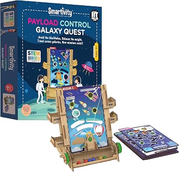 Smartivity Payload Control Galaxy Quest , STEM Learning Toys, Creative Construction Engineering, Educational Building Set, Boys & Girls Ages 6 7 8 9 10+ Year Old, Science Kit, DIY Kit, Wooden