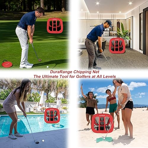 Miniatura 5 de Red de astillado de golf emergente ayuda definitiva de chip de entrenamiento para precisión y distancia, al aire libre  Práctica interior, regalo de