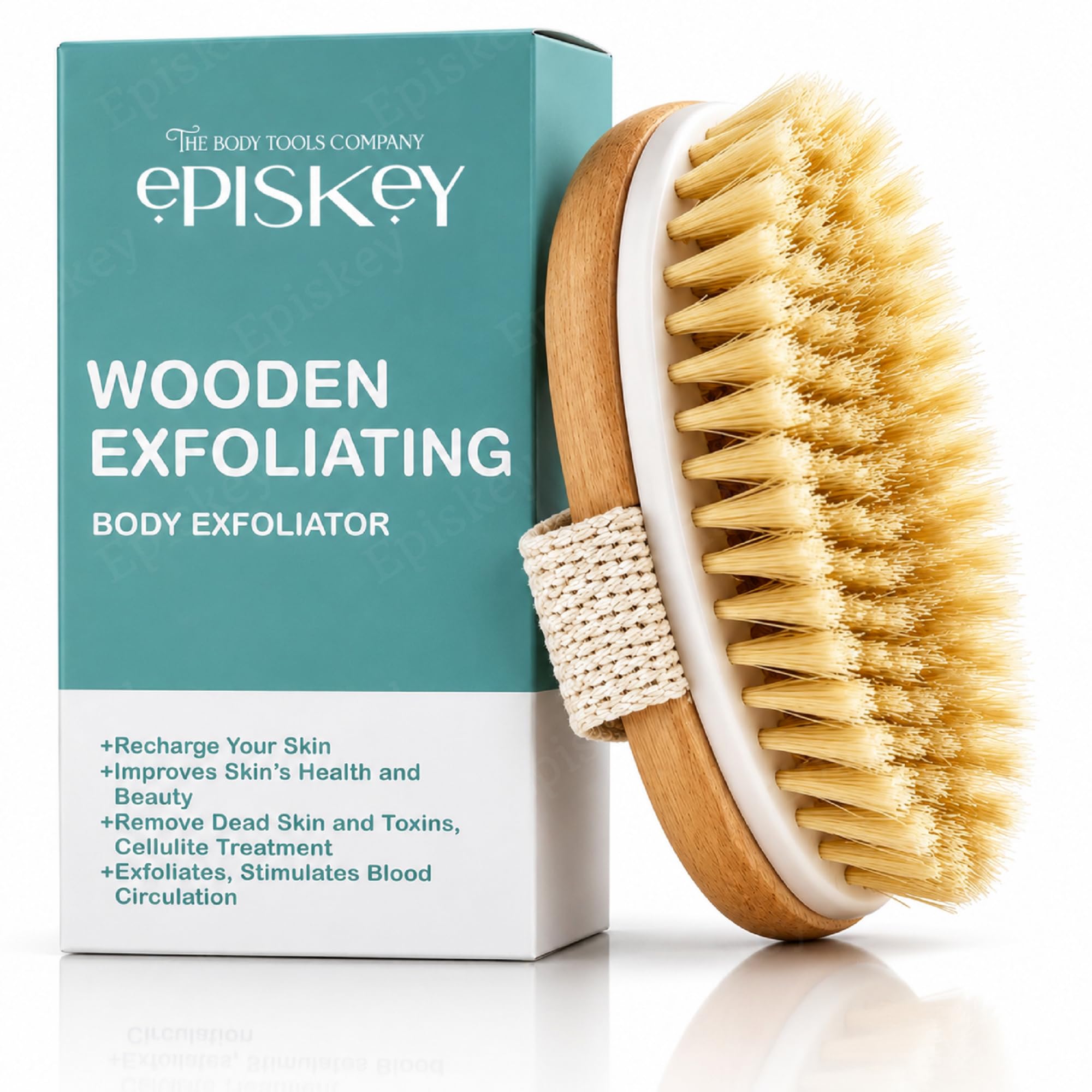 episkey Dry Skin Body Brush Improves Skin's Health and Beauty With Natural Bristle | Remove Dead Skin and Toxins, Cellulite Treatment, Exfoliates, Stimulates Blood Circulation-picture-45