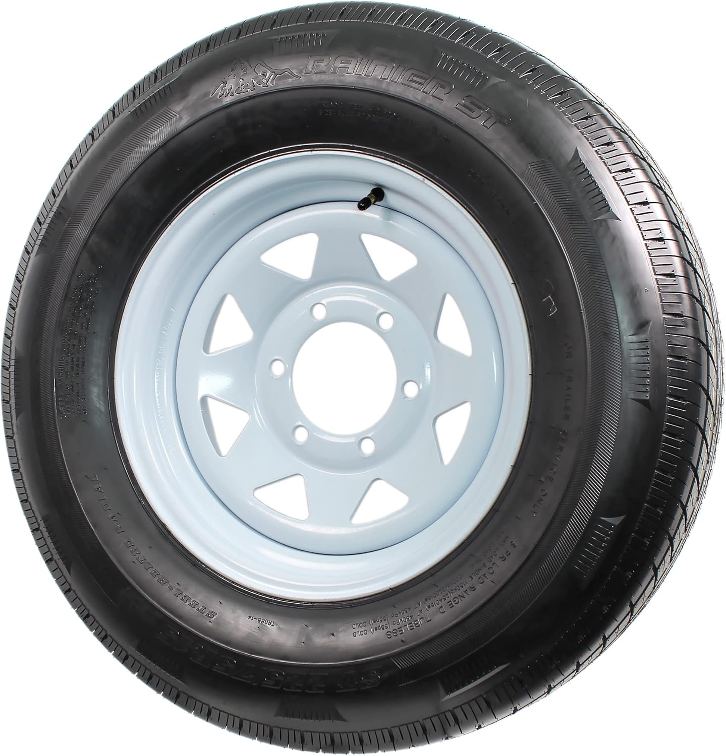 2Pack Trailer Tire and Rim ST225/75R15D 15X6 54.5 Aluminum T03