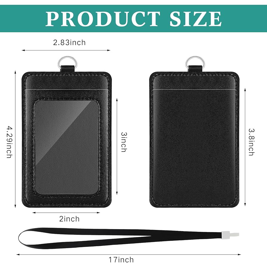 Amazon.com : Ireer 48 Pcs ID Badge Holder with Lanyard, PU