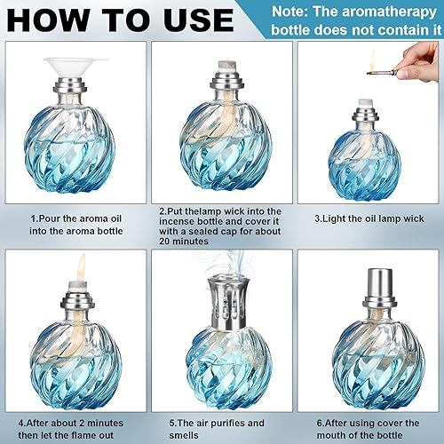 Miniatura 3 de Maitys 6 piezas de repuesto de mecha catalítica para lámpara de aceite de repuesto de mecha de control de aire catalítico, lámparas de quemador